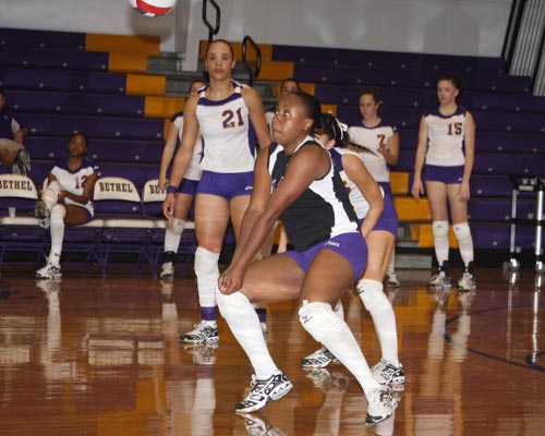 Michele Cunha (Black Top) has been selected TranSouth Libero of the Week