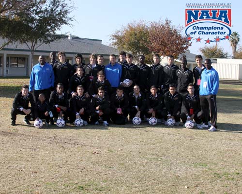 The men's soccer team went to Aynesworth Elementary in Fresno, Calf. to talk about soccer and life with the students