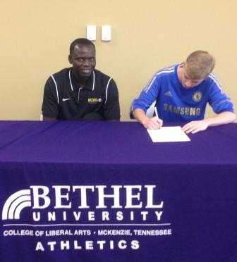 Logan Oswald Signs with Bethel Soccer
