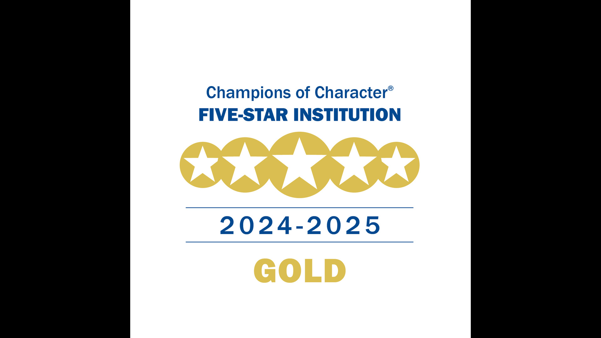 BETHEL ATHLETICS EARNS GOLD STATUS AMONG CHAMPIONS OF CHARACTER FIVE-STAR INSTITUTIONS