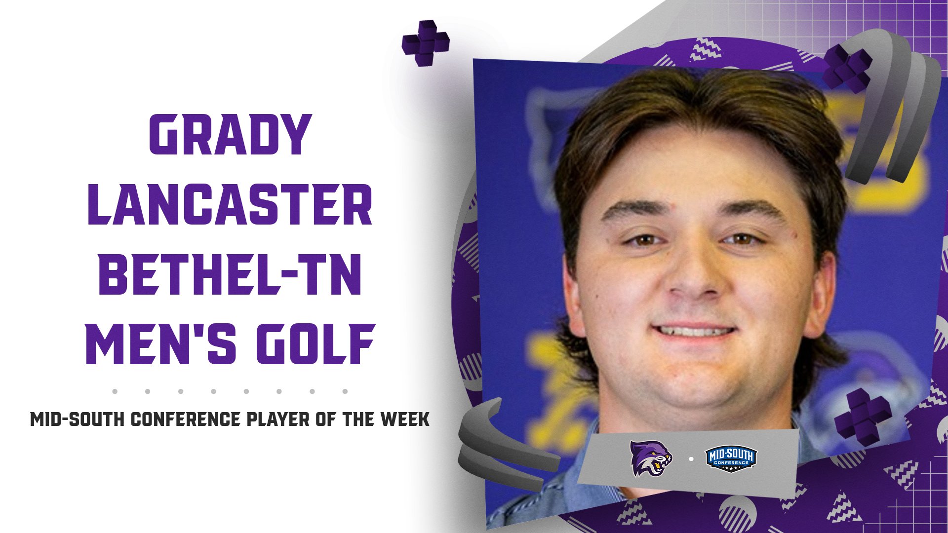 Lancaster Earns Mid-South Men's Golfer of the Week Honors