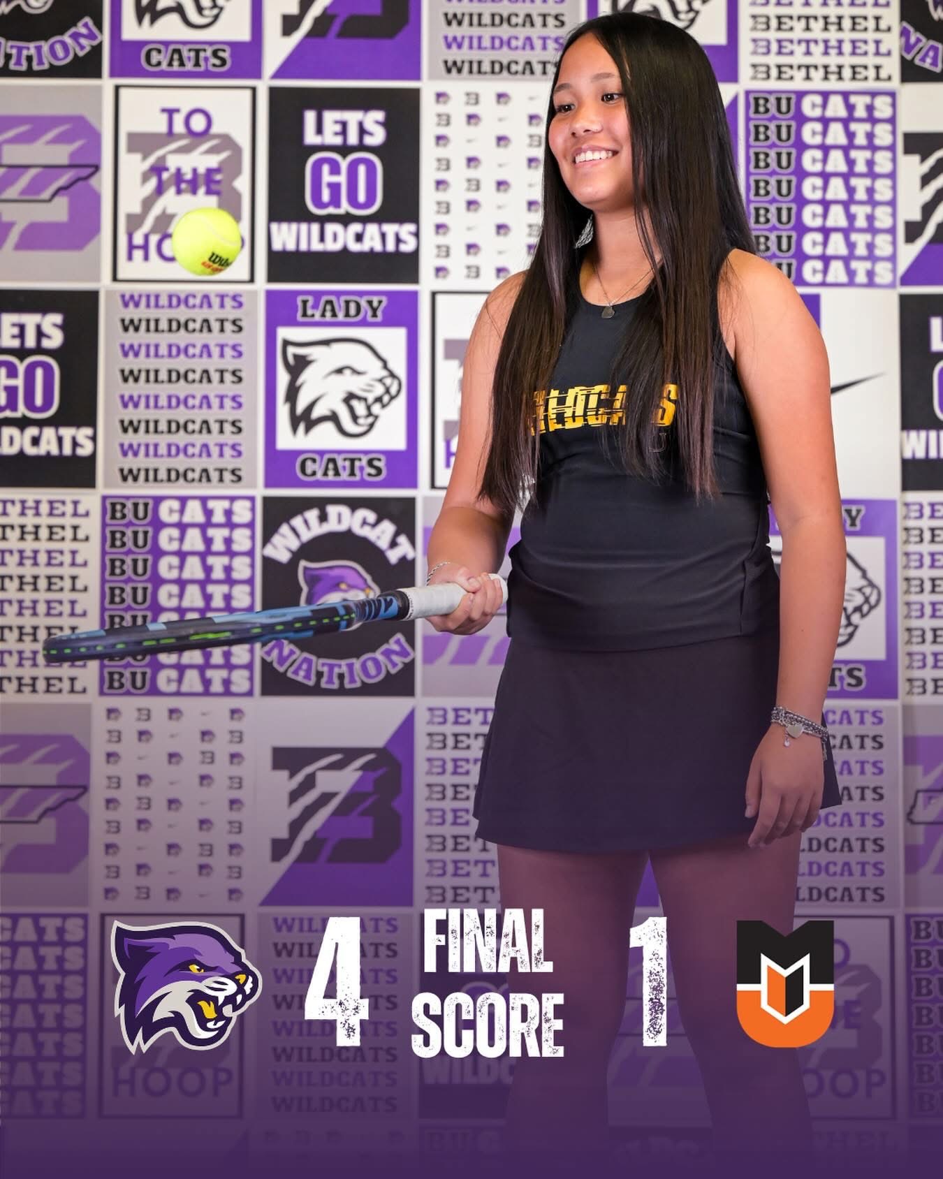 Lady Cats Open Tennis Season with 4-1 Victory over Milligan